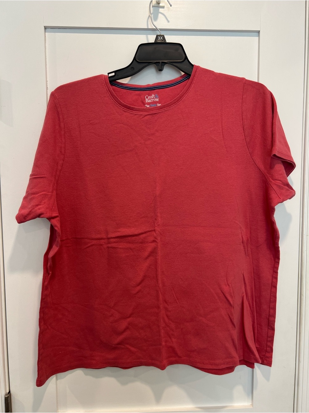 croft & barrow Women’s Short-Sleeve Crew Neck Tee in Redish
